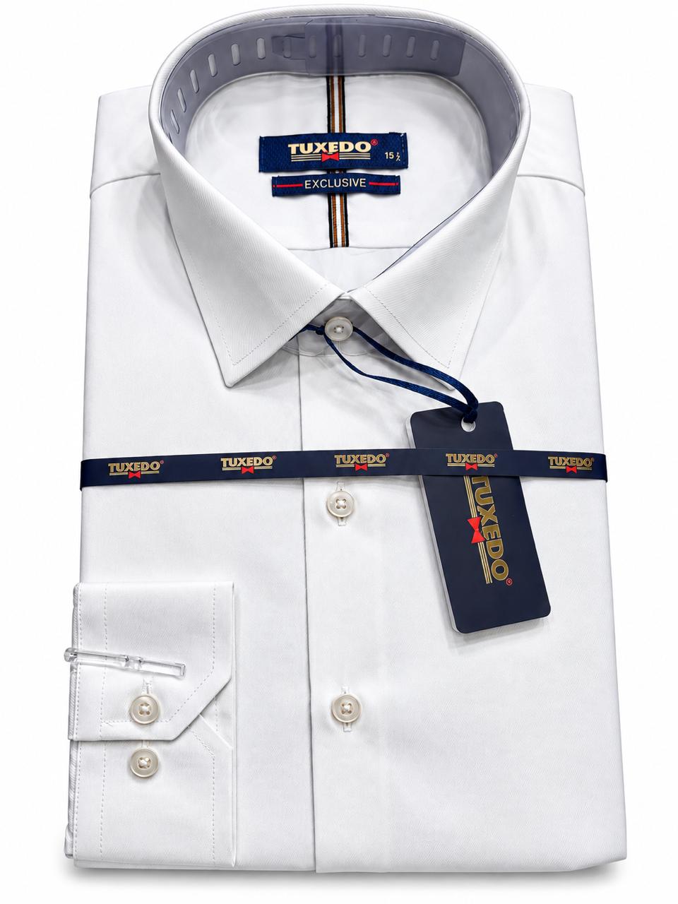 Tuxedo Exclusive Men’s White Textured Dress Shirt