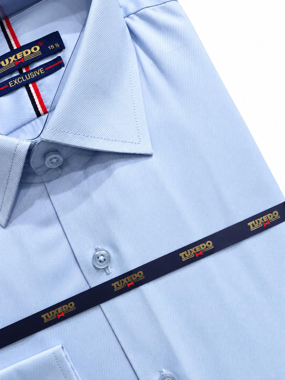 Tuxedo Exclusive Men’s Light Blue Formal Dress Shirt