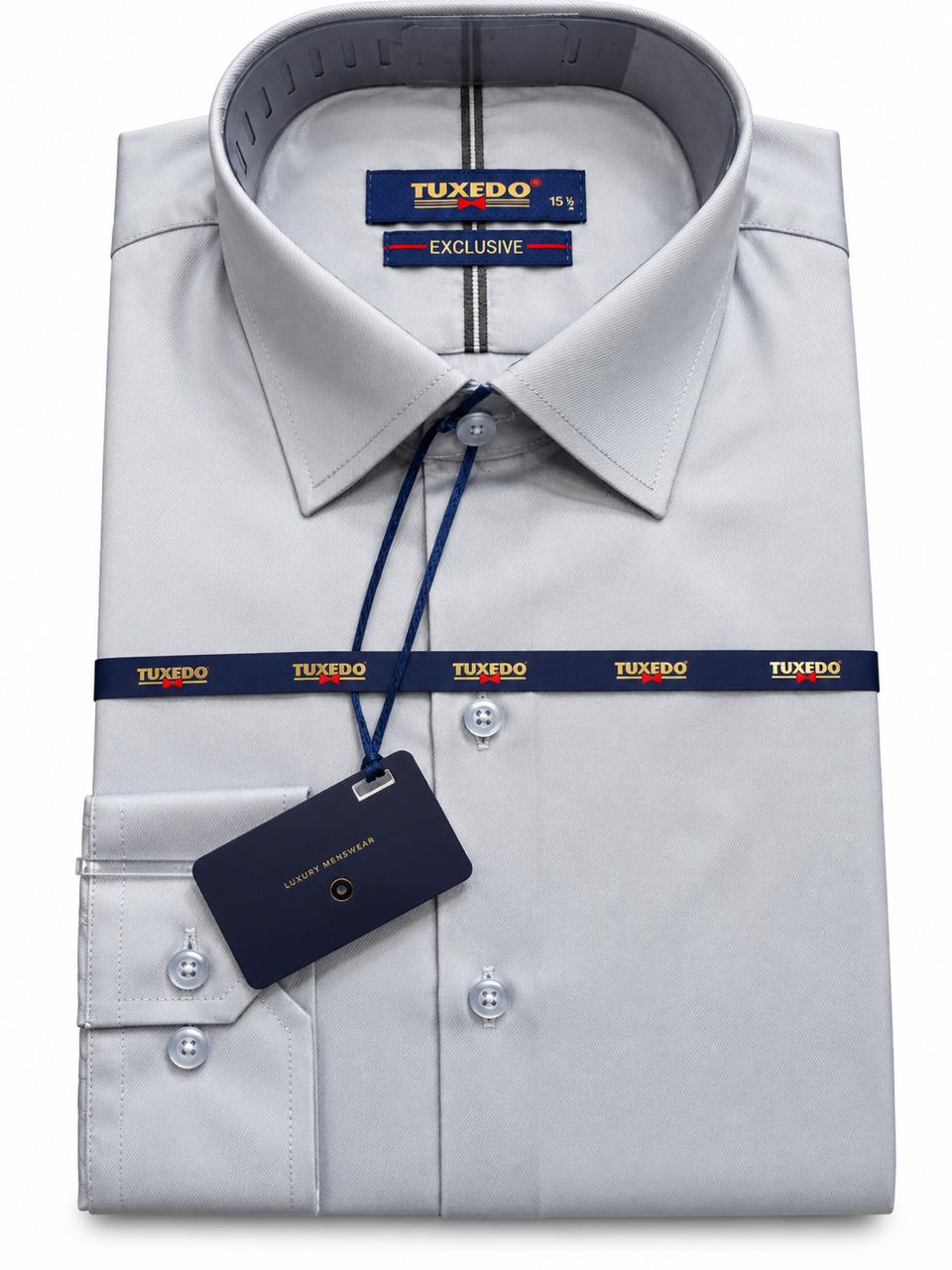 Tuxedo Exclusive Men’s Grey Formal Dress Shirt