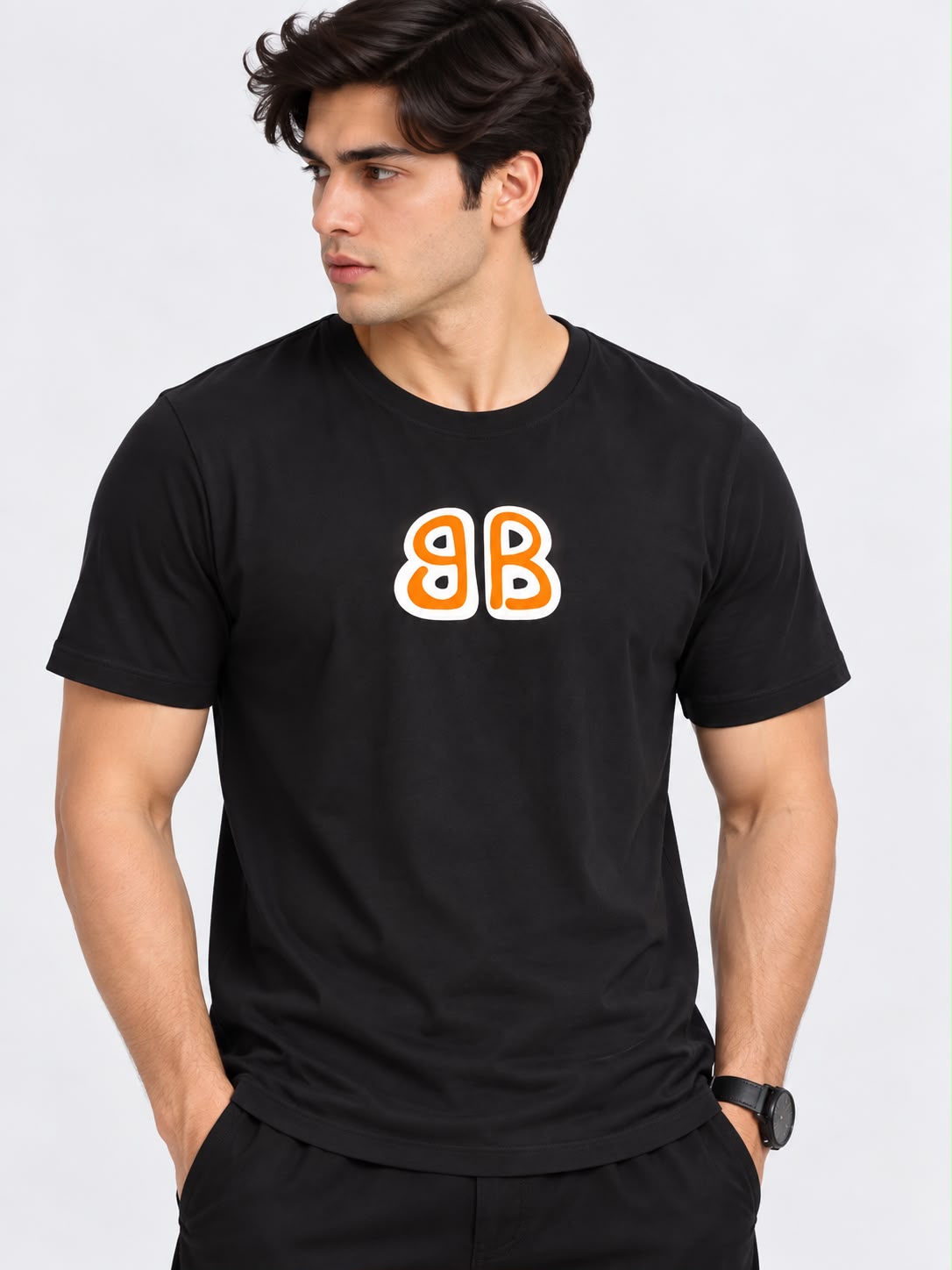 Balenciaga BB Logo Baggy drop shoulders T-Shirt