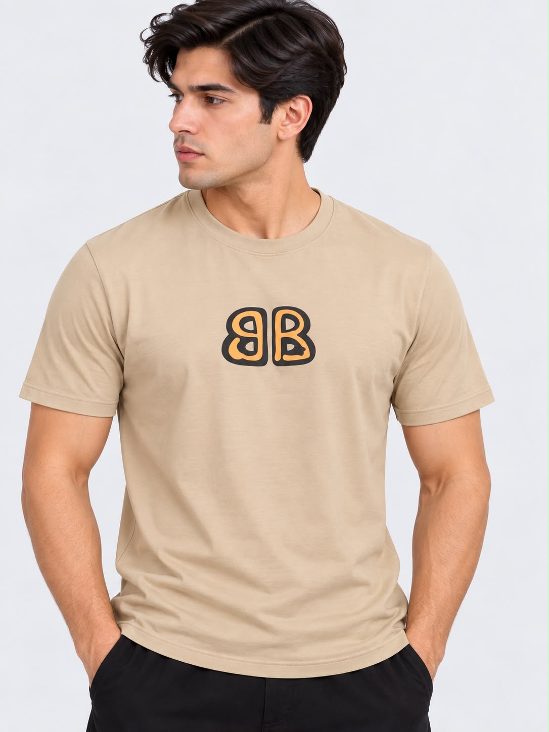 Balenciaga BB Logo Baggy drop shoulders T-Shirt