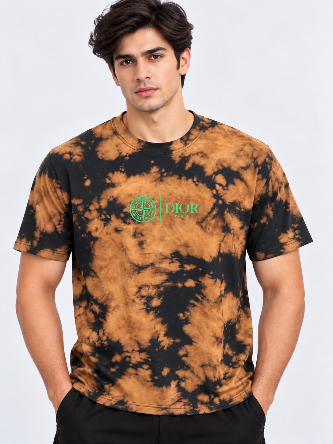 Dior Stone Island Graphic T-Shirt