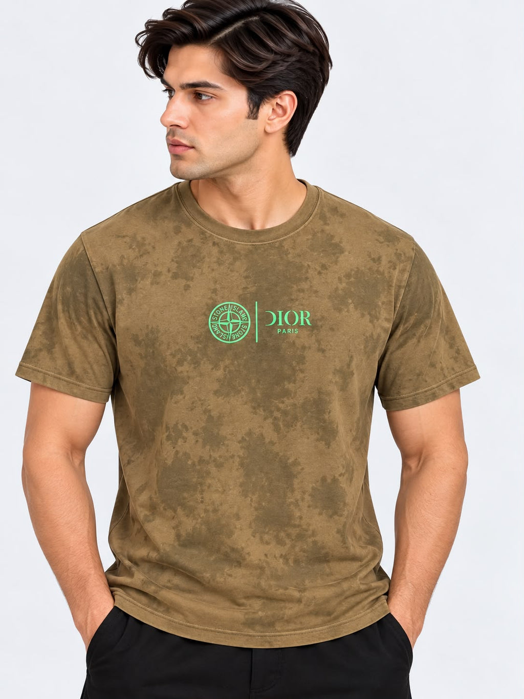 Dior Stone Island Graphic T-Shirt