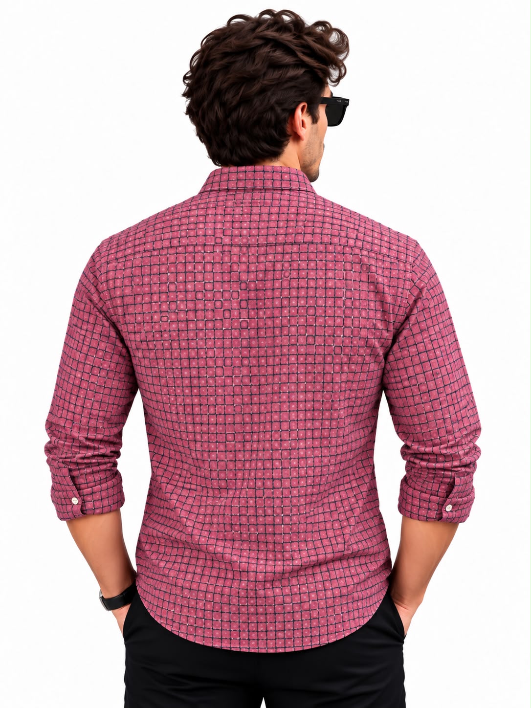 Men’s Pink Check Shirt