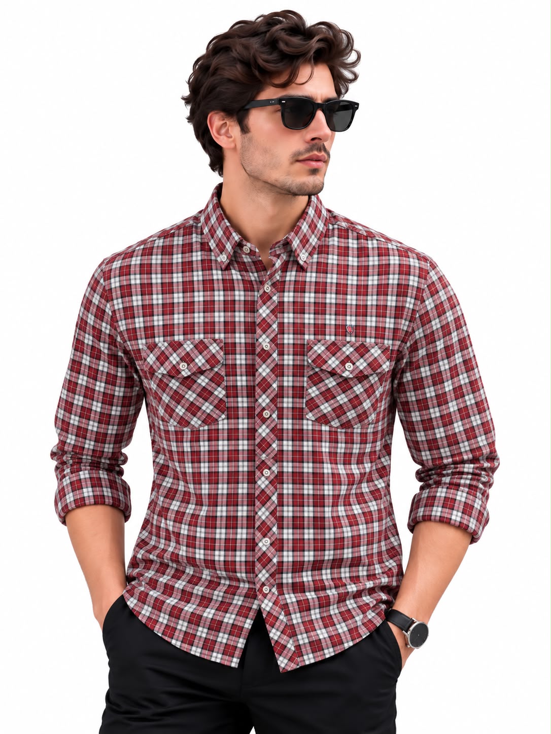 Men’s Red Check Shirt