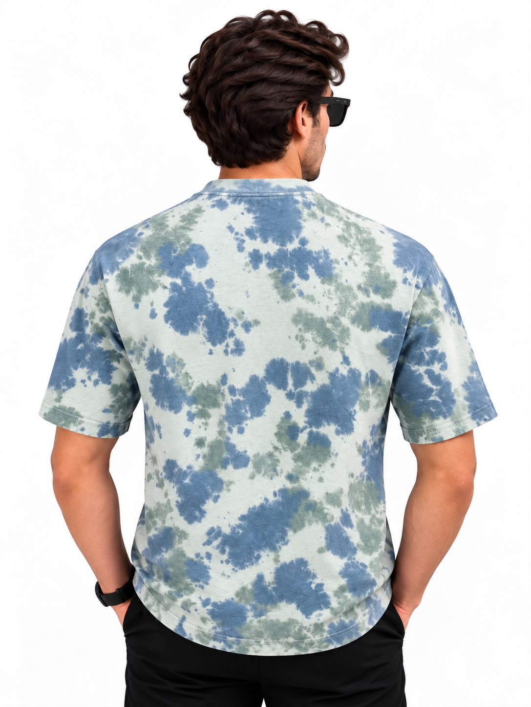 Prada Tie-Dye Printed T-Shirt for Men