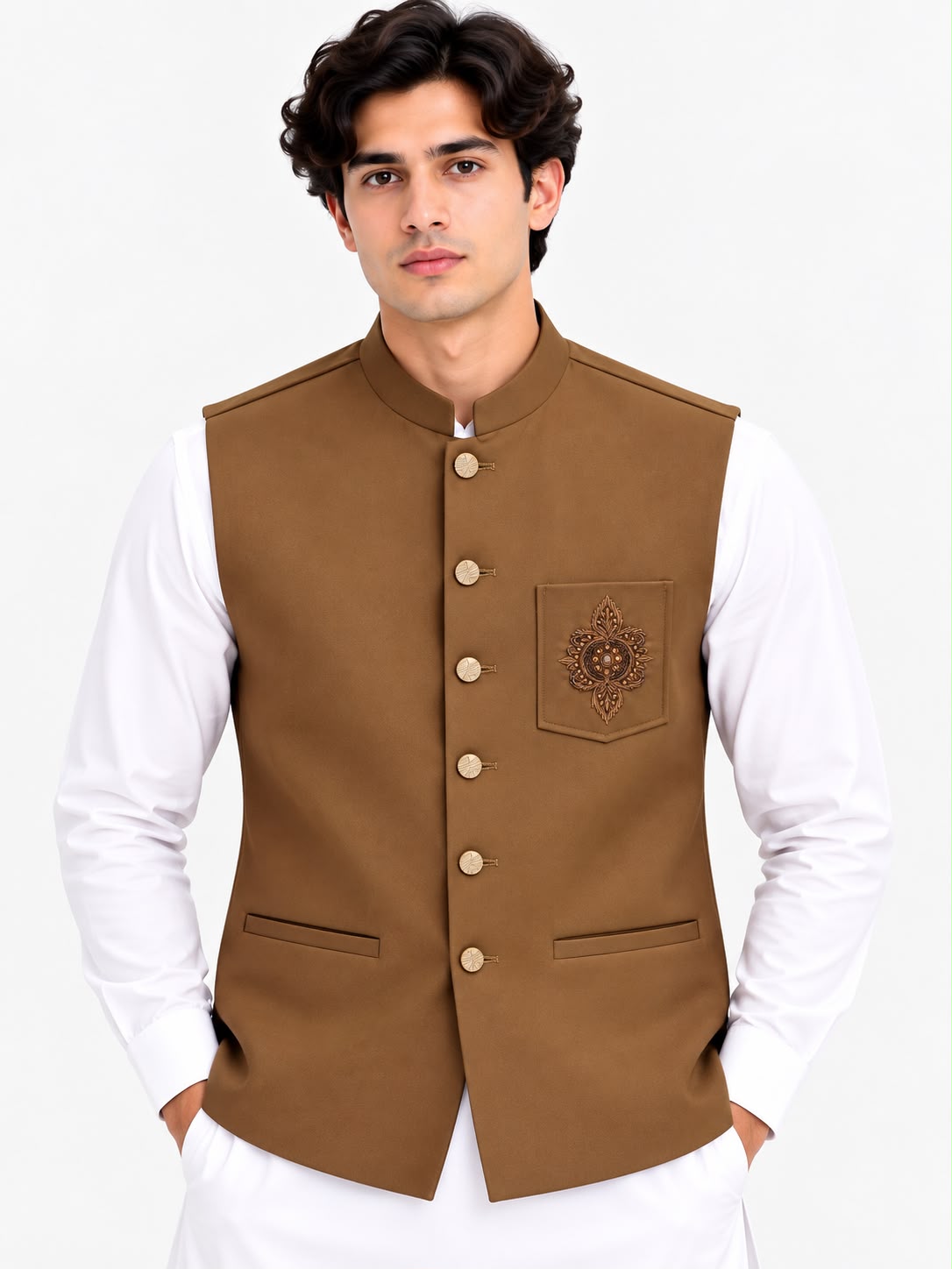 Men’s Premium Brown Waistcoat