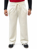Men’s Waffle Texture Relaxed Fit  – Casual Trousers
