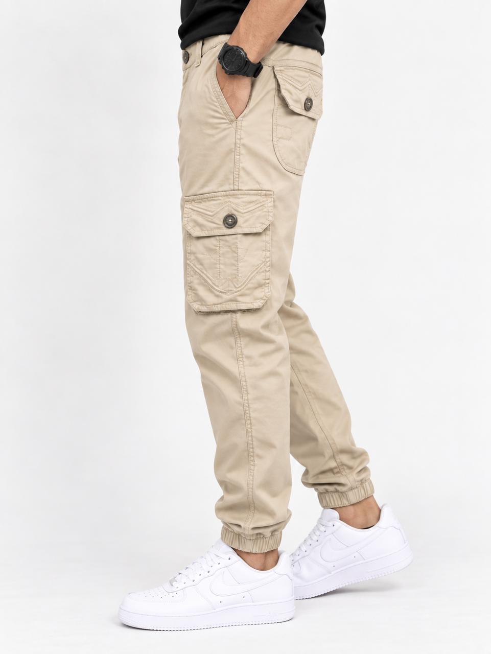 Men’s Cotton Cargo Jogger Pants