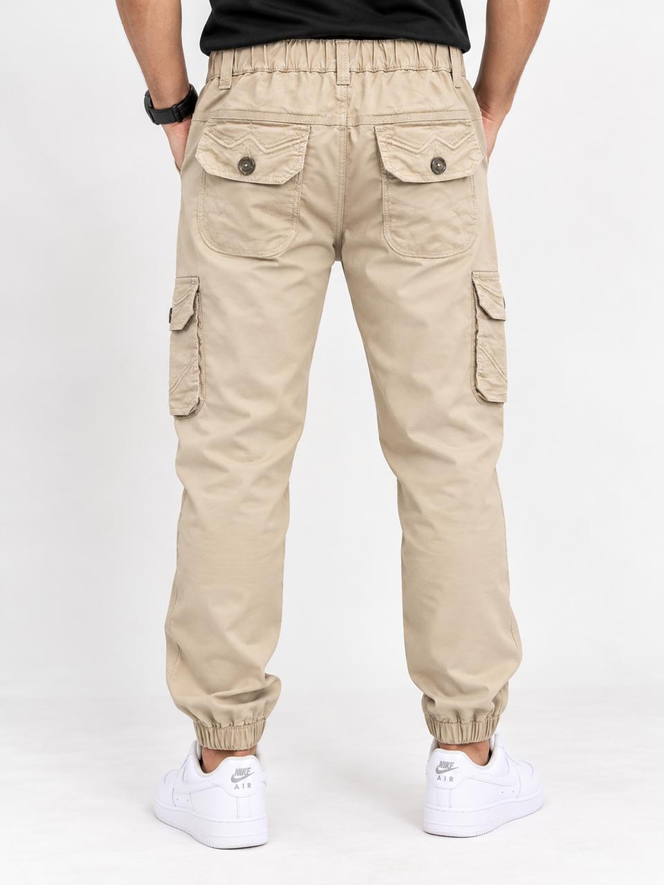 Men’s Cotton Cargo Jogger Pants