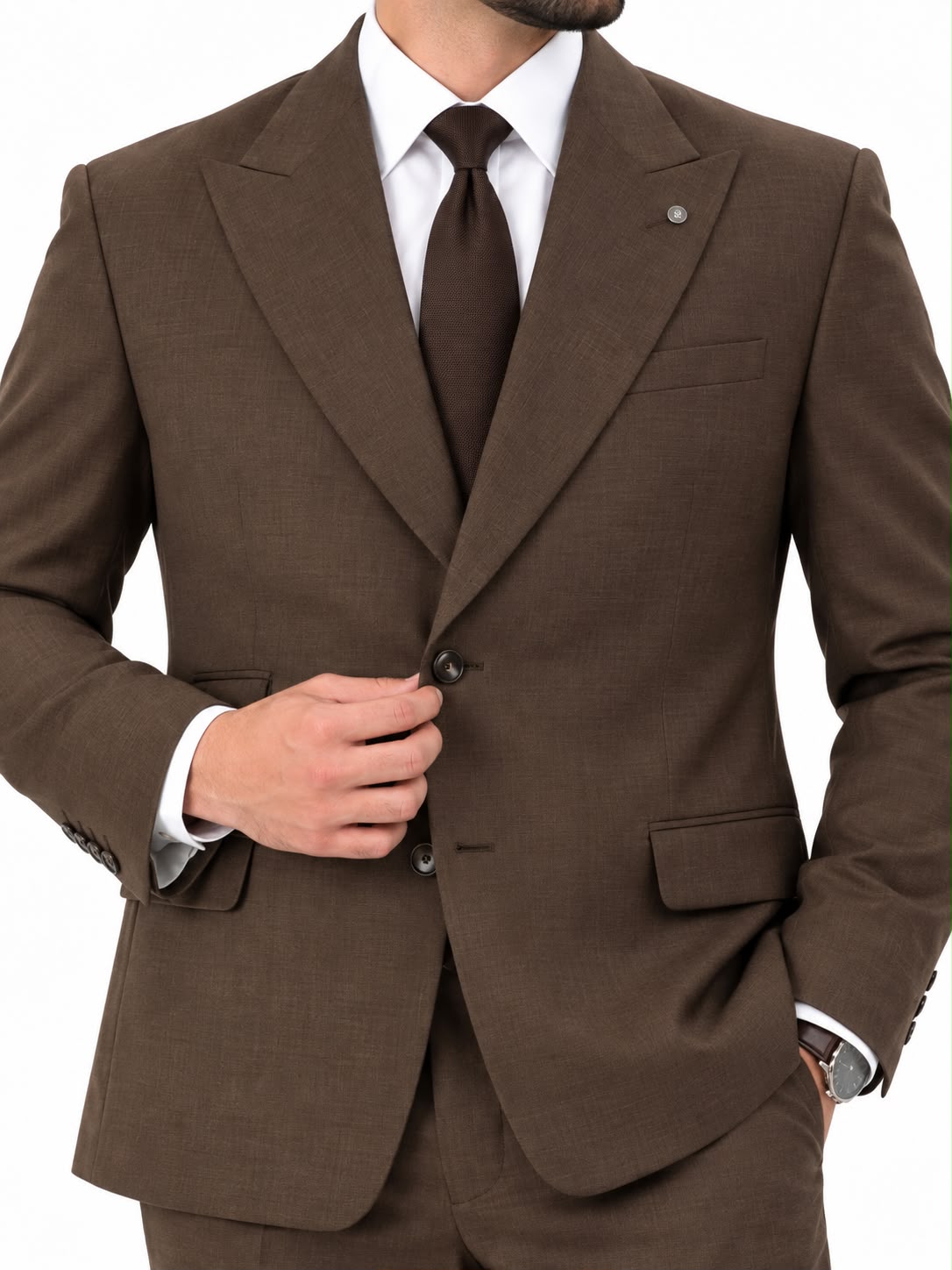 Men’s Brown Formal Suit