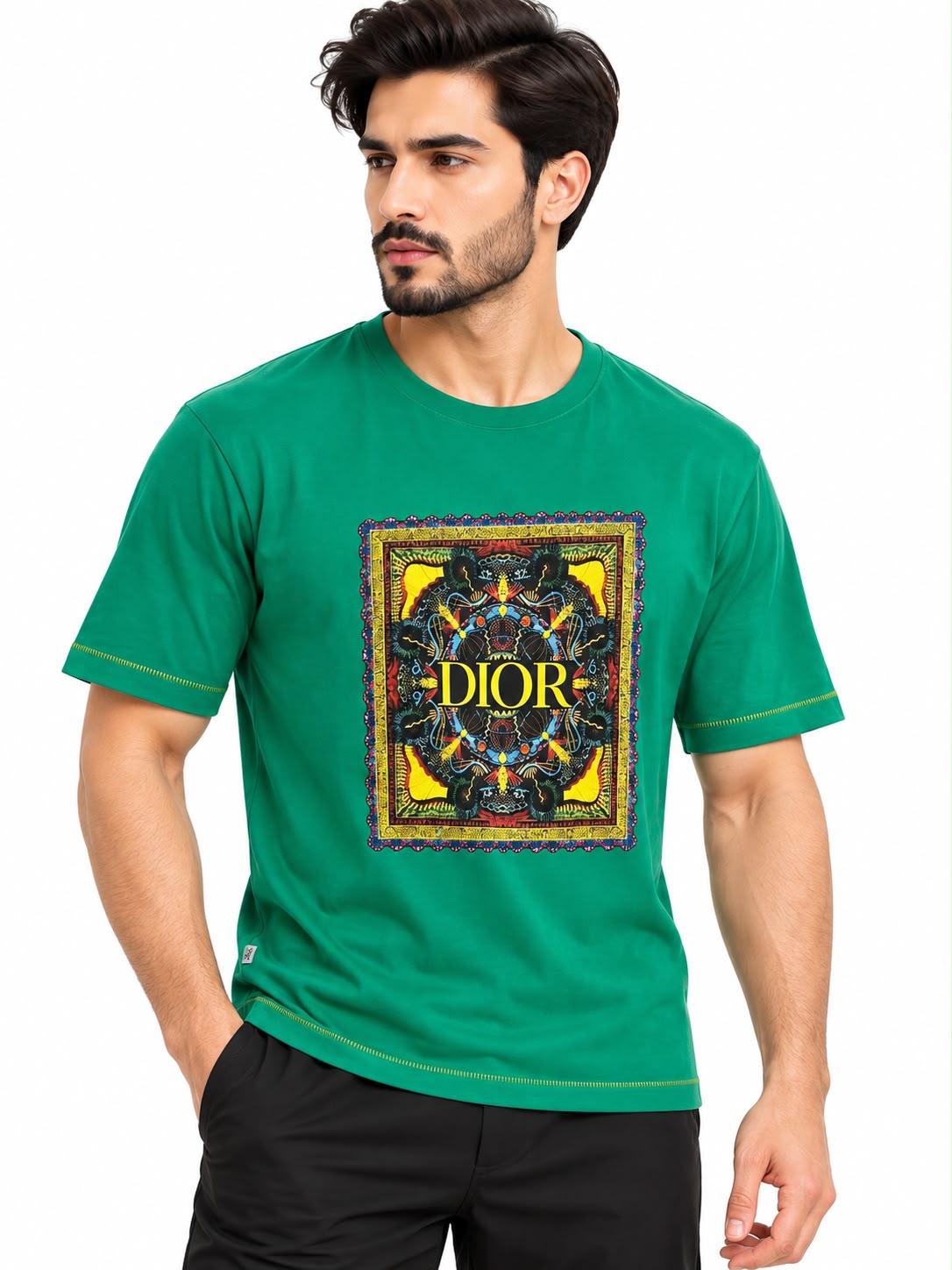 Men’s Green Graphic T-Shirt