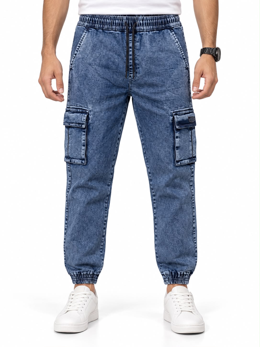 Men’s Denim Cargo Jogger Pants – DENIMIX