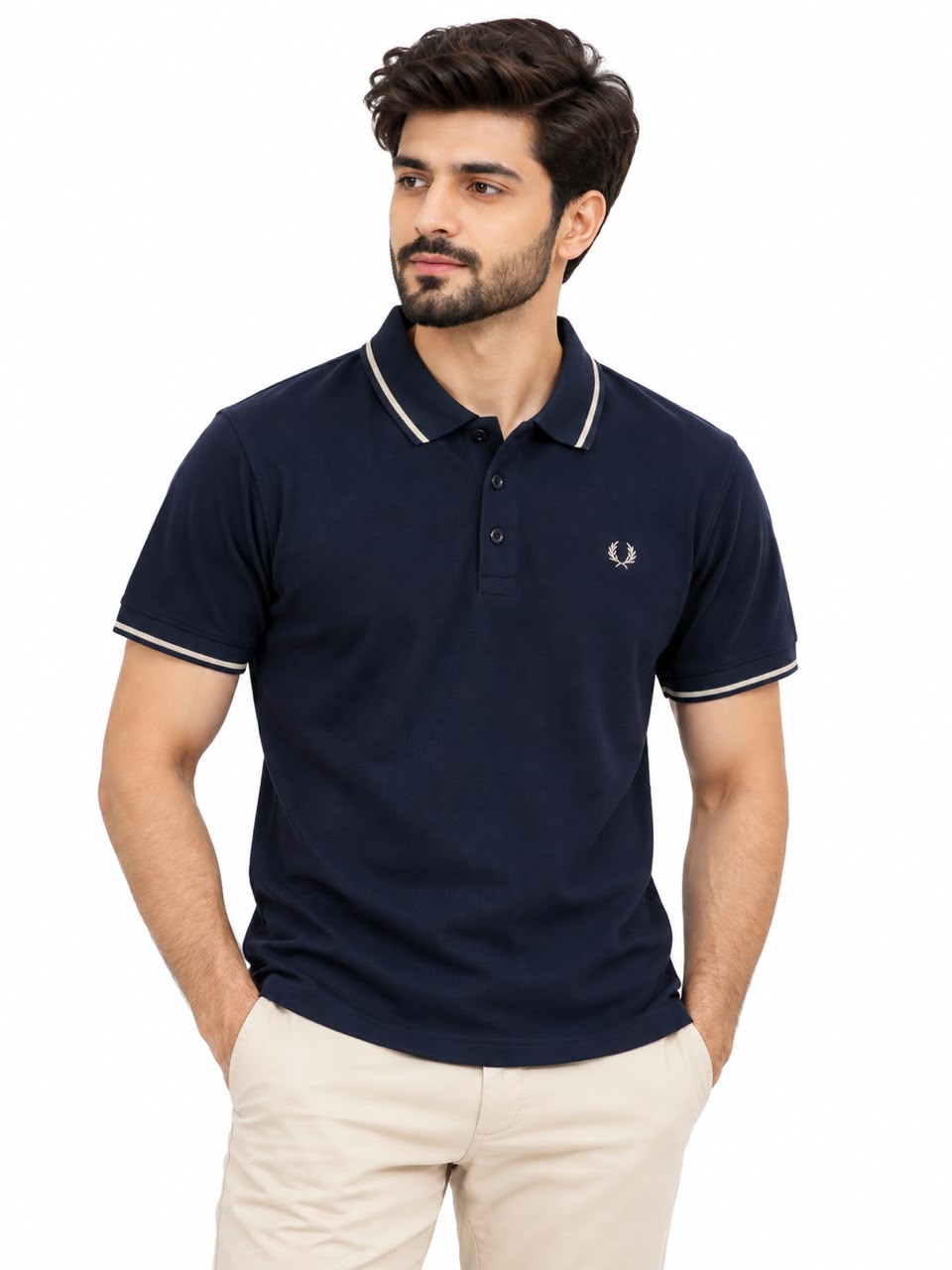 Men’s Premium Contrast Trim Polo Shirt