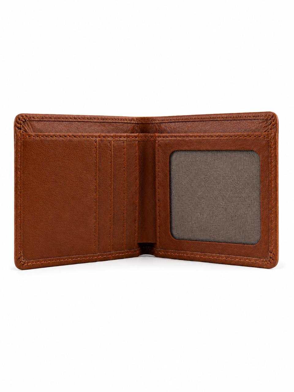 Men’s Classic Leather Bifold Wallet – Brown