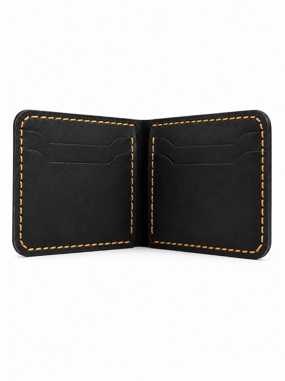 Men’s Black Leather Bifold Wallet