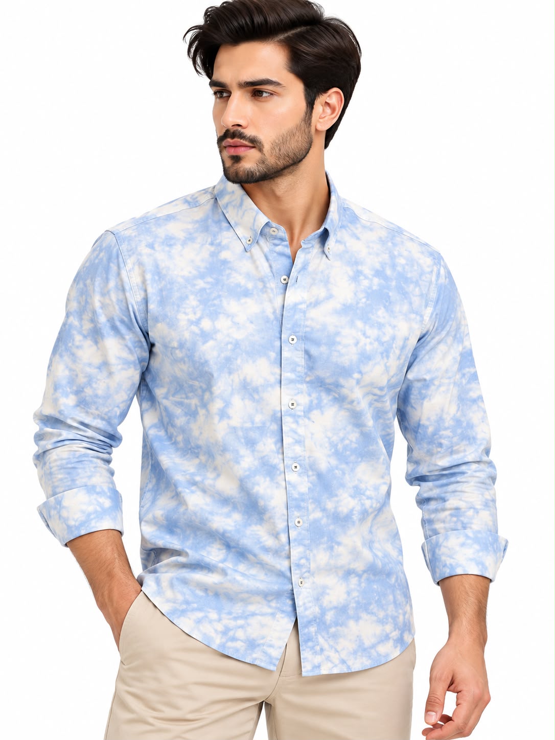 Men’s Tie-Dye Casual Shirt