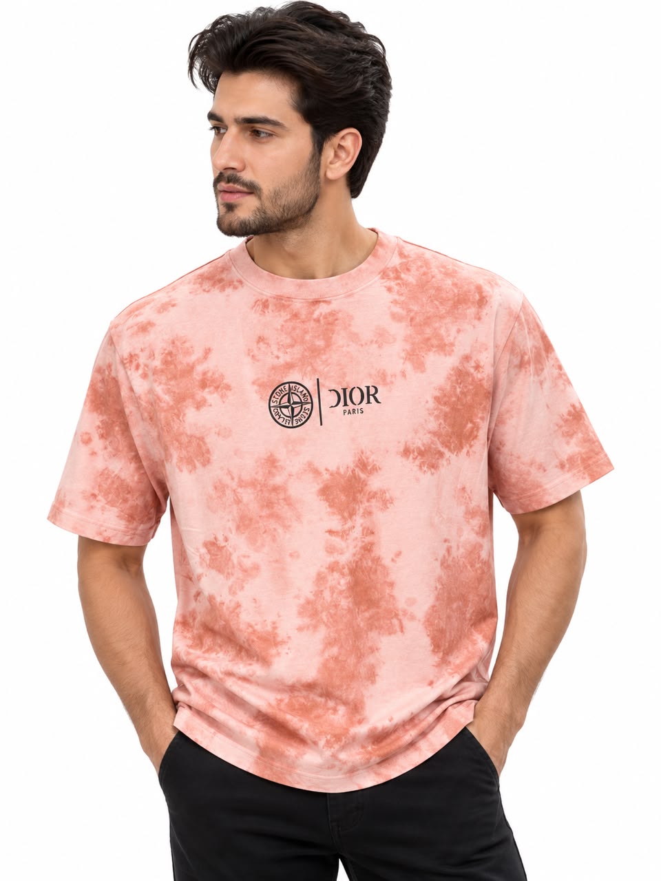Dior Stone Island Graphic T-Shirt