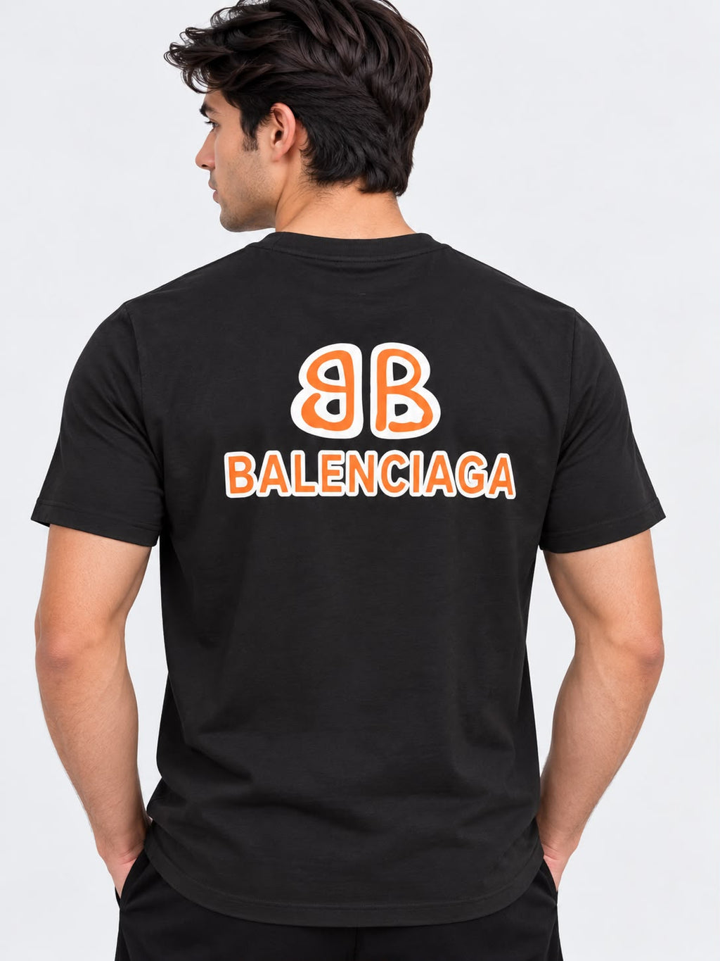 Balenciaga BB Logo Baggy drop shoulders T-Shirt