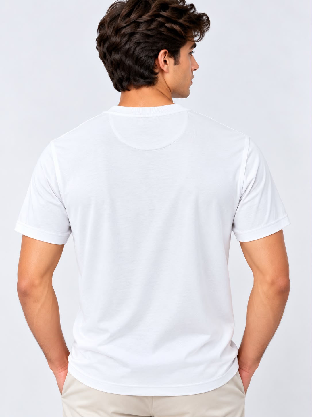Men’s Plain White T-Shirt