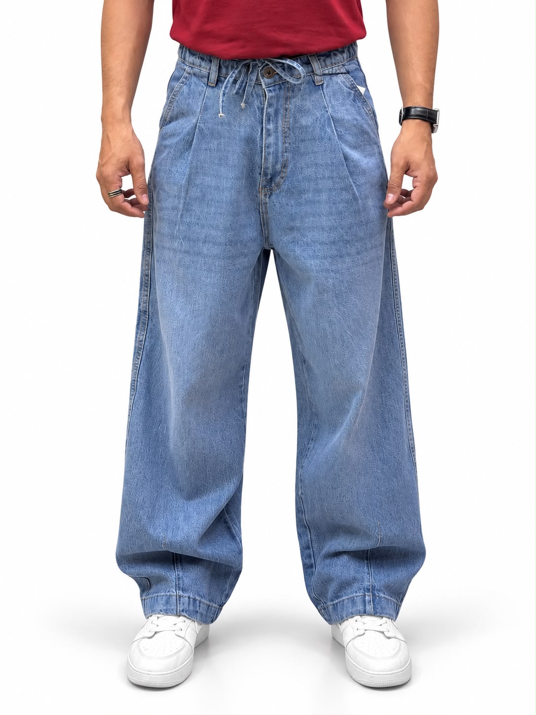 Men’s Baggy Patterned Jeans