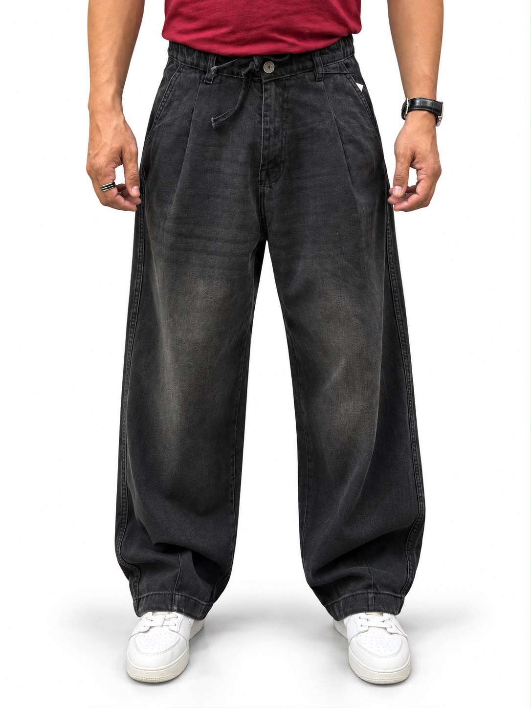 Men’s Baggy Patterned Jeans