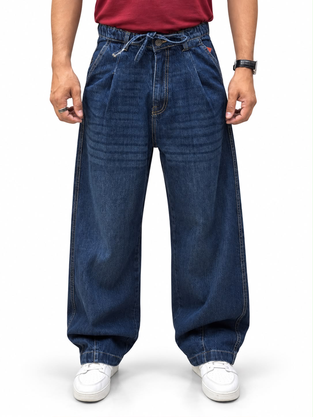 Men’s Baggy Patterned Jeans