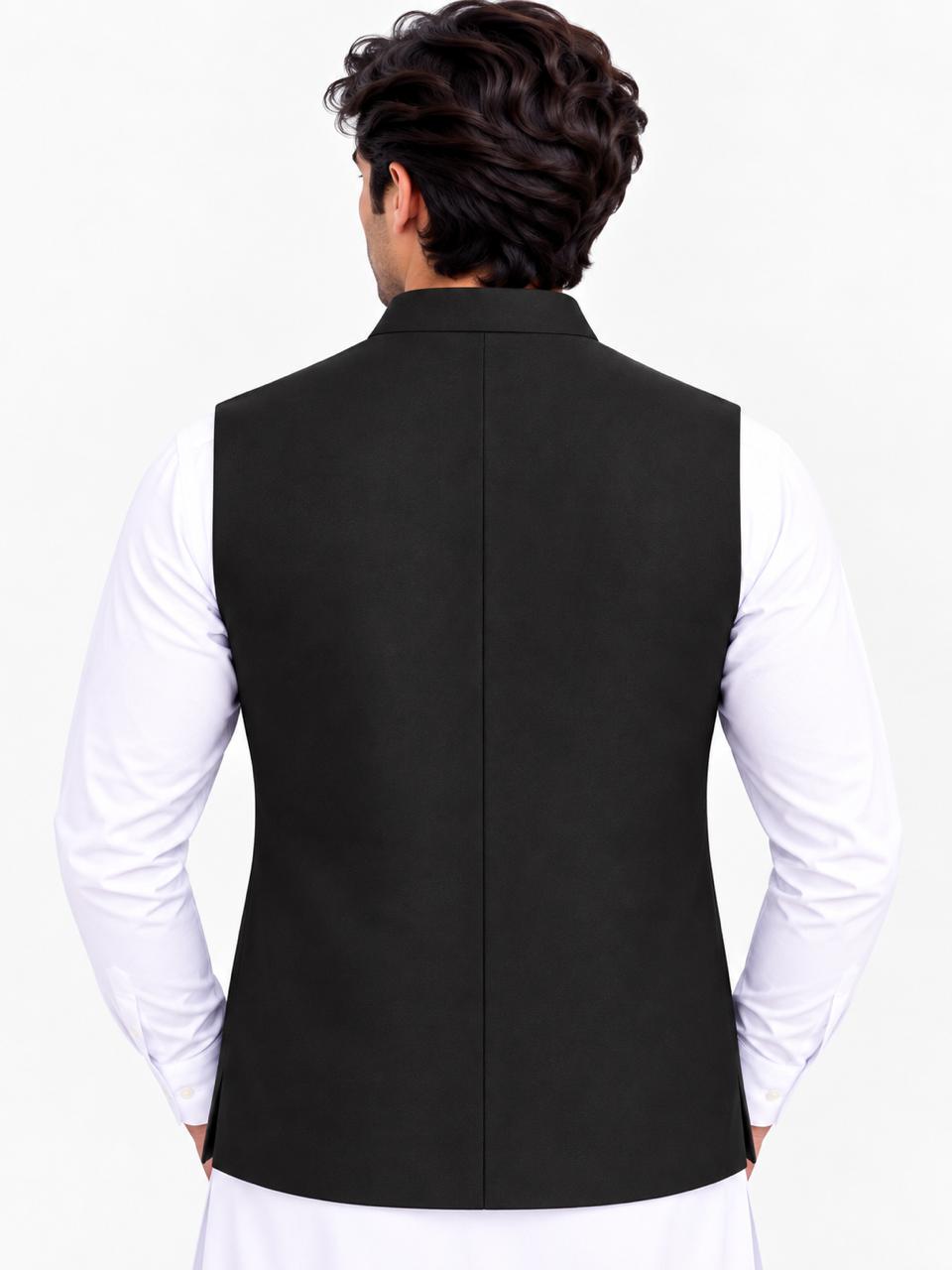 Men’s Premium Black Waistcoat