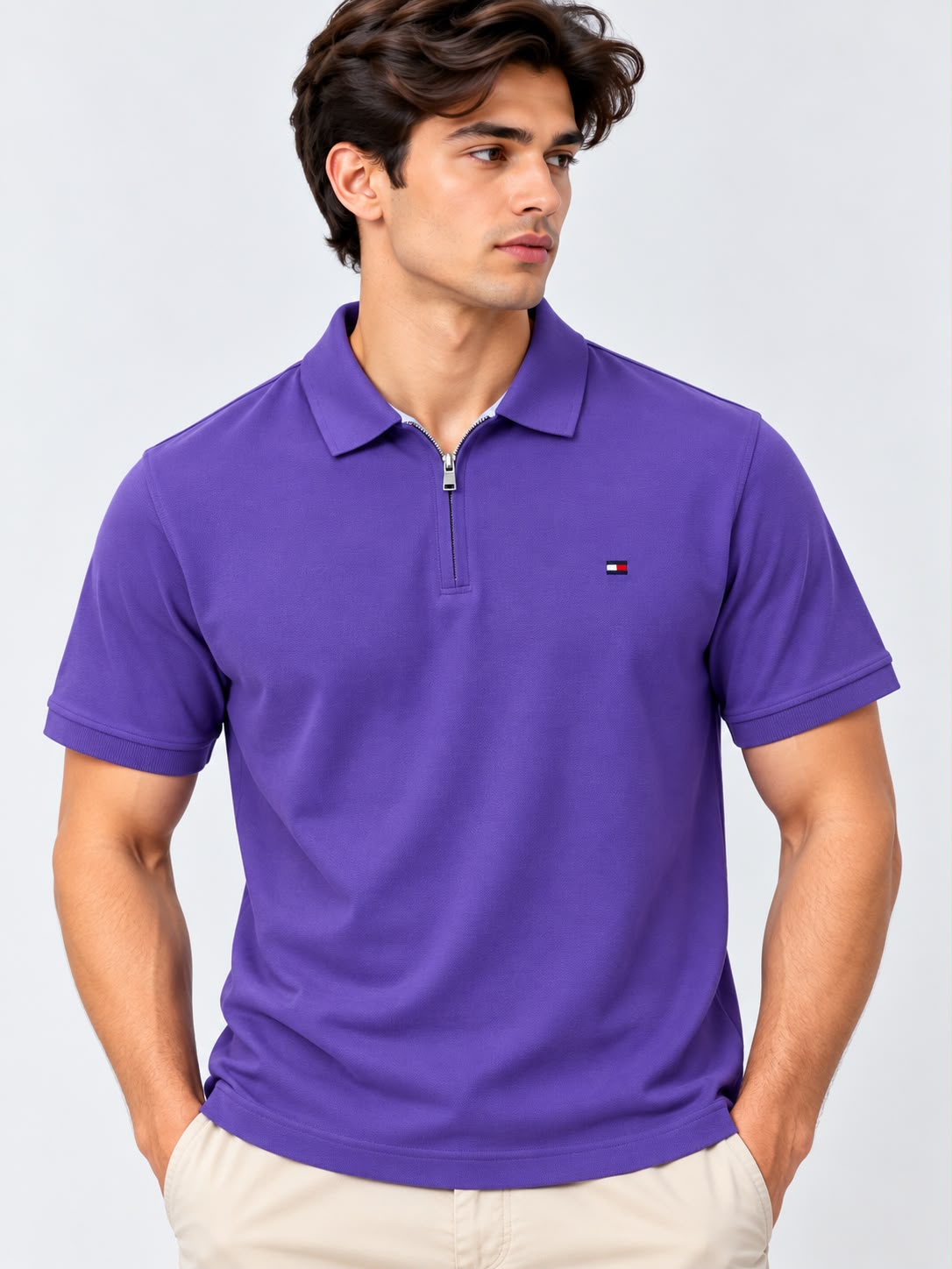 Men’s Half-Zip Polo Shirt