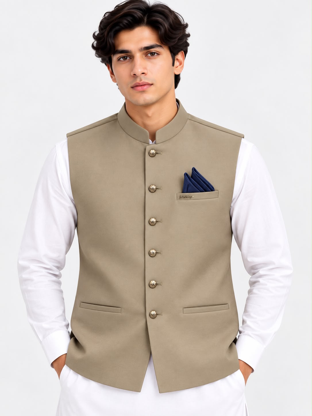 Men’s Premium Dark Beige Waistcoat