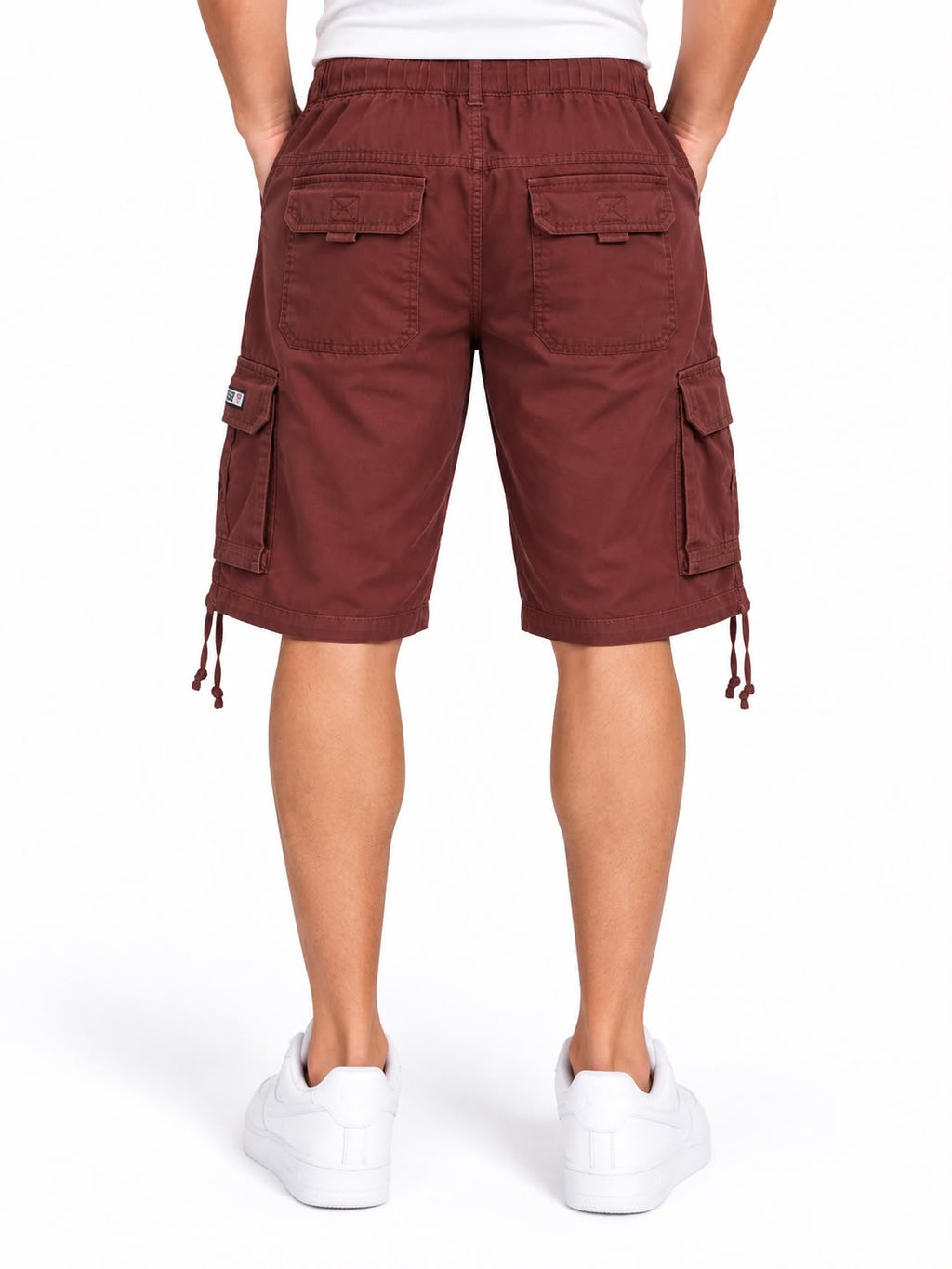 Men’s Burgundy Cargo Shorts