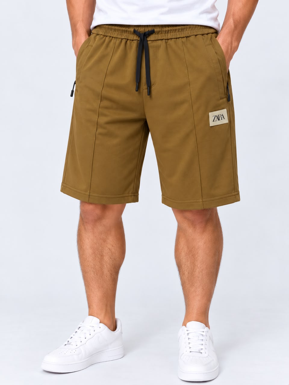 Men’s Olive Green Casual Shorts