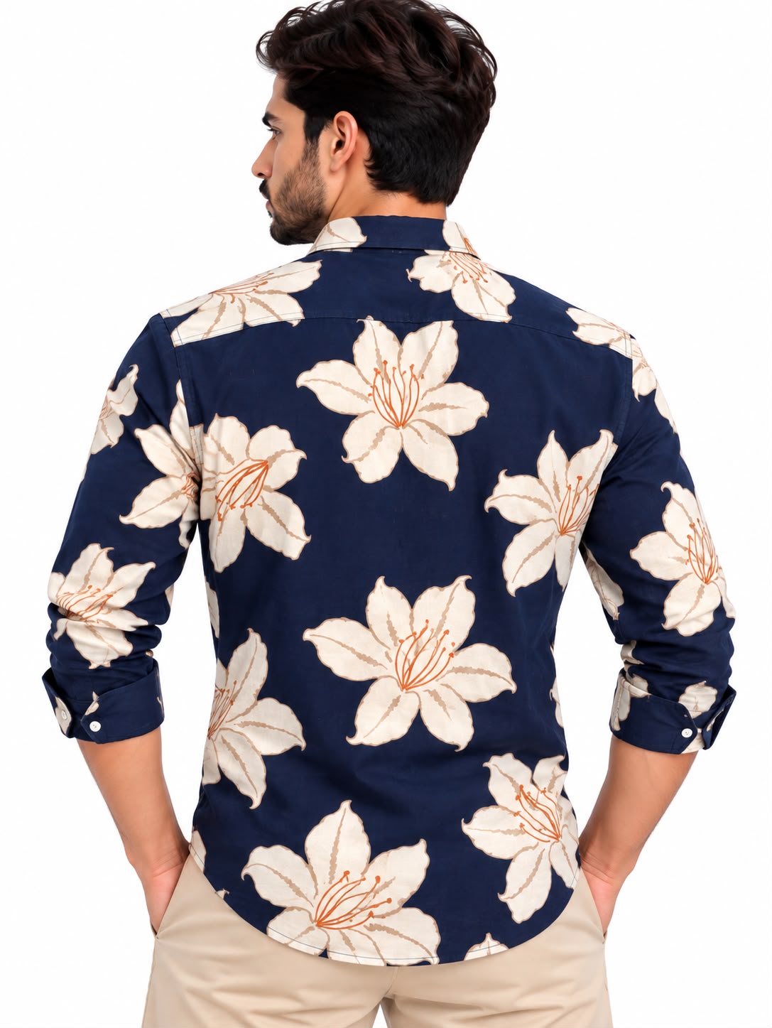 Men’s Floral Print Casual Shirt