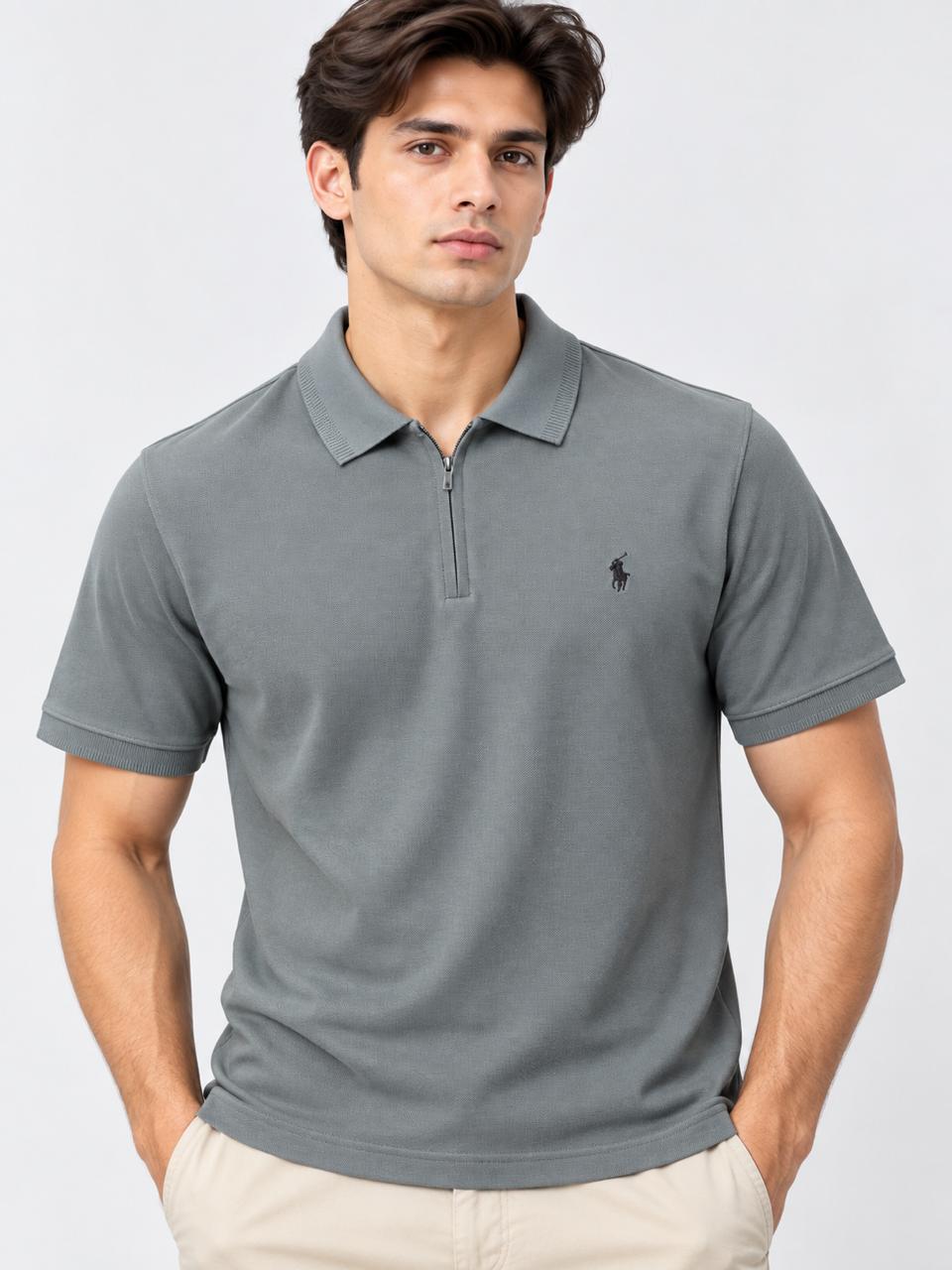 Men’s Half-Zip Polo Shirt