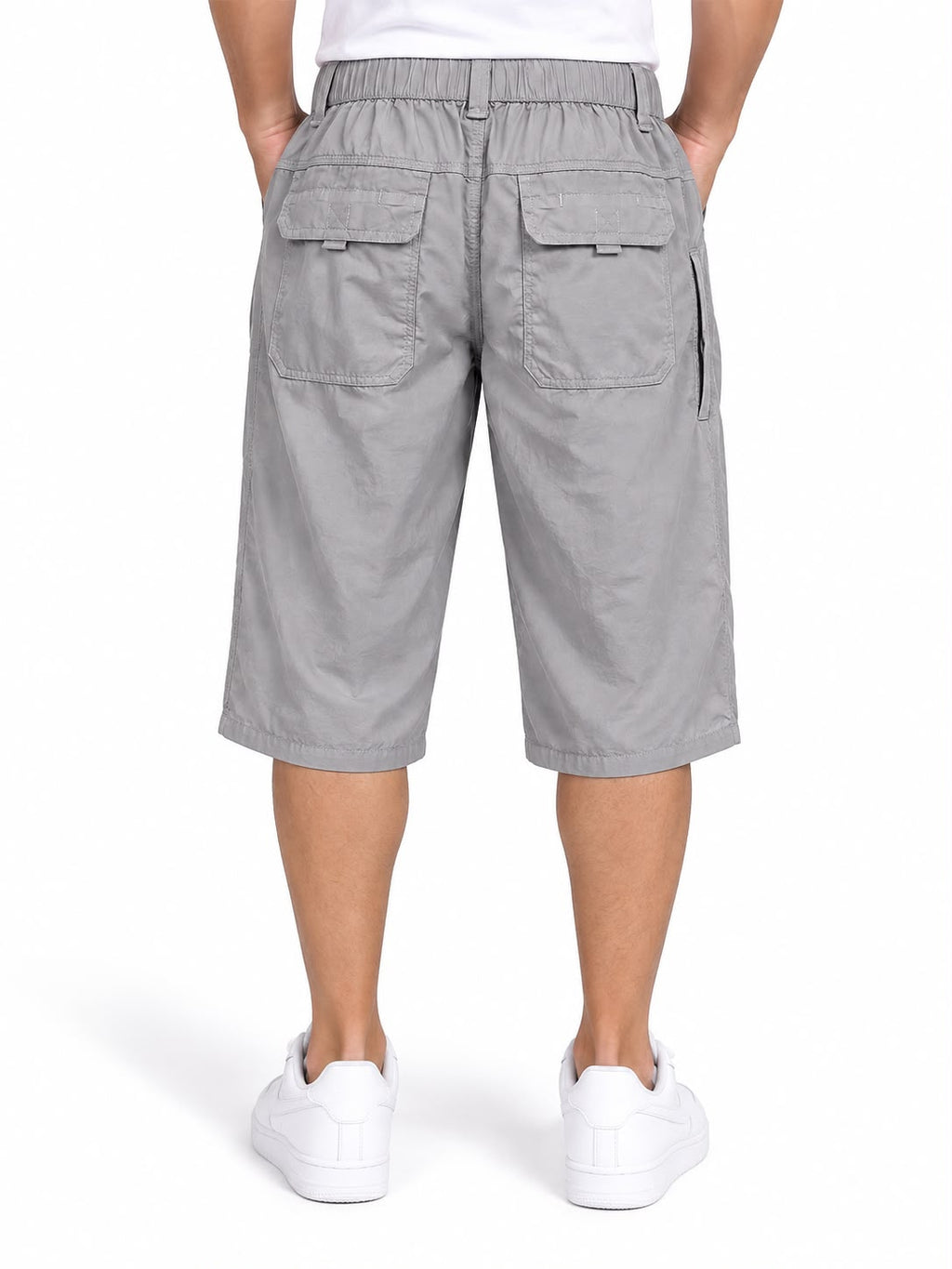 Men’s Light Grey Cargo Shorts