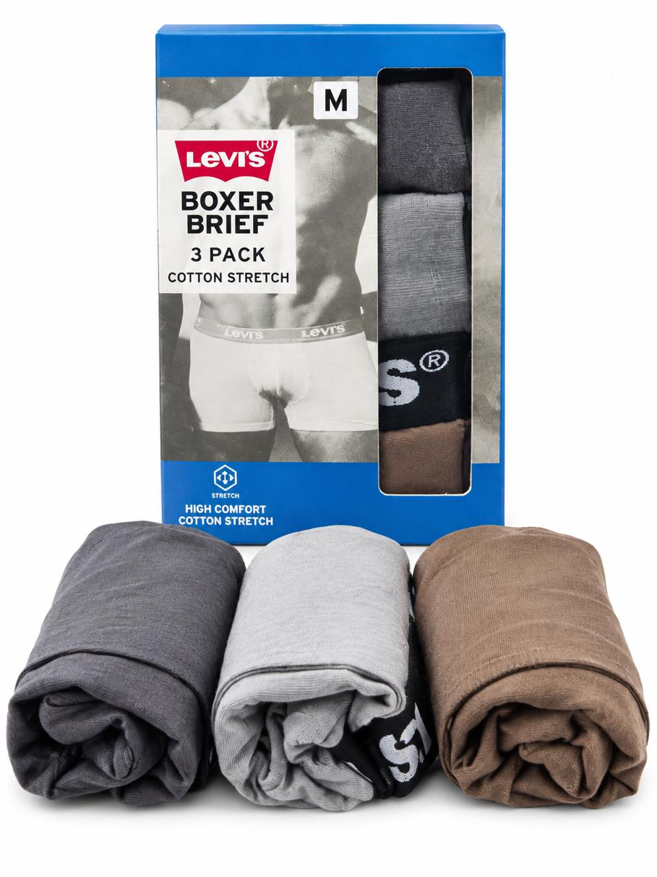 Levi’s Boxer Brief – Cotton Stretch 3 Pack