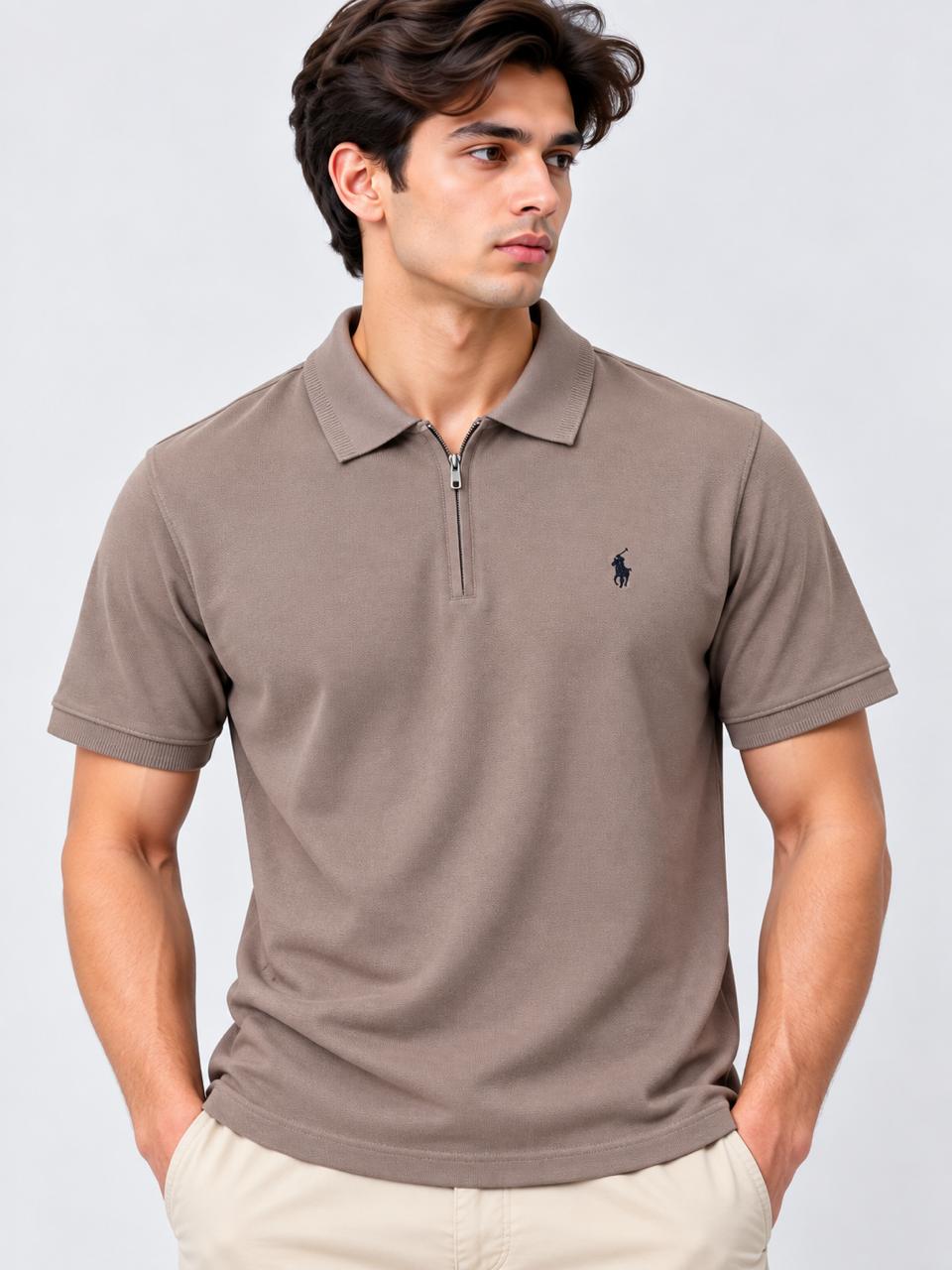 Men’s Half-Zip Polo Shirt