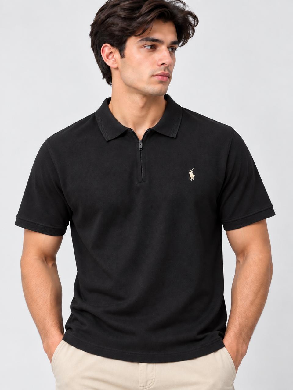 Men’s Half-Zip Polo Shirt