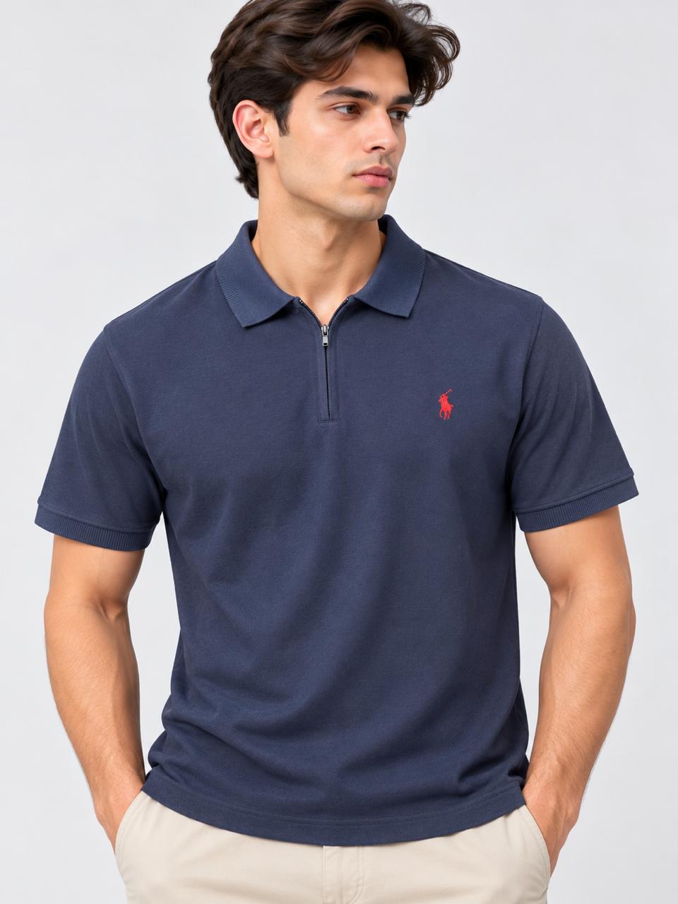 Men’s Half-Zip Polo Shirt