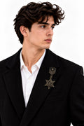 Vintage Star Medal Military Lapel Brooch