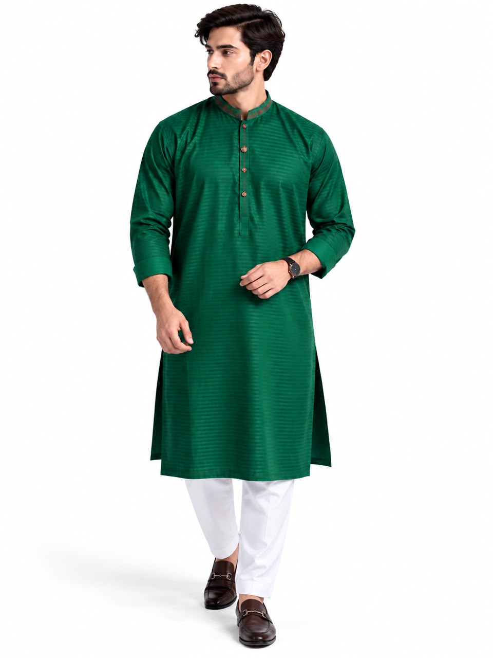 BANTHAN Men’s Premium Textured Kurta