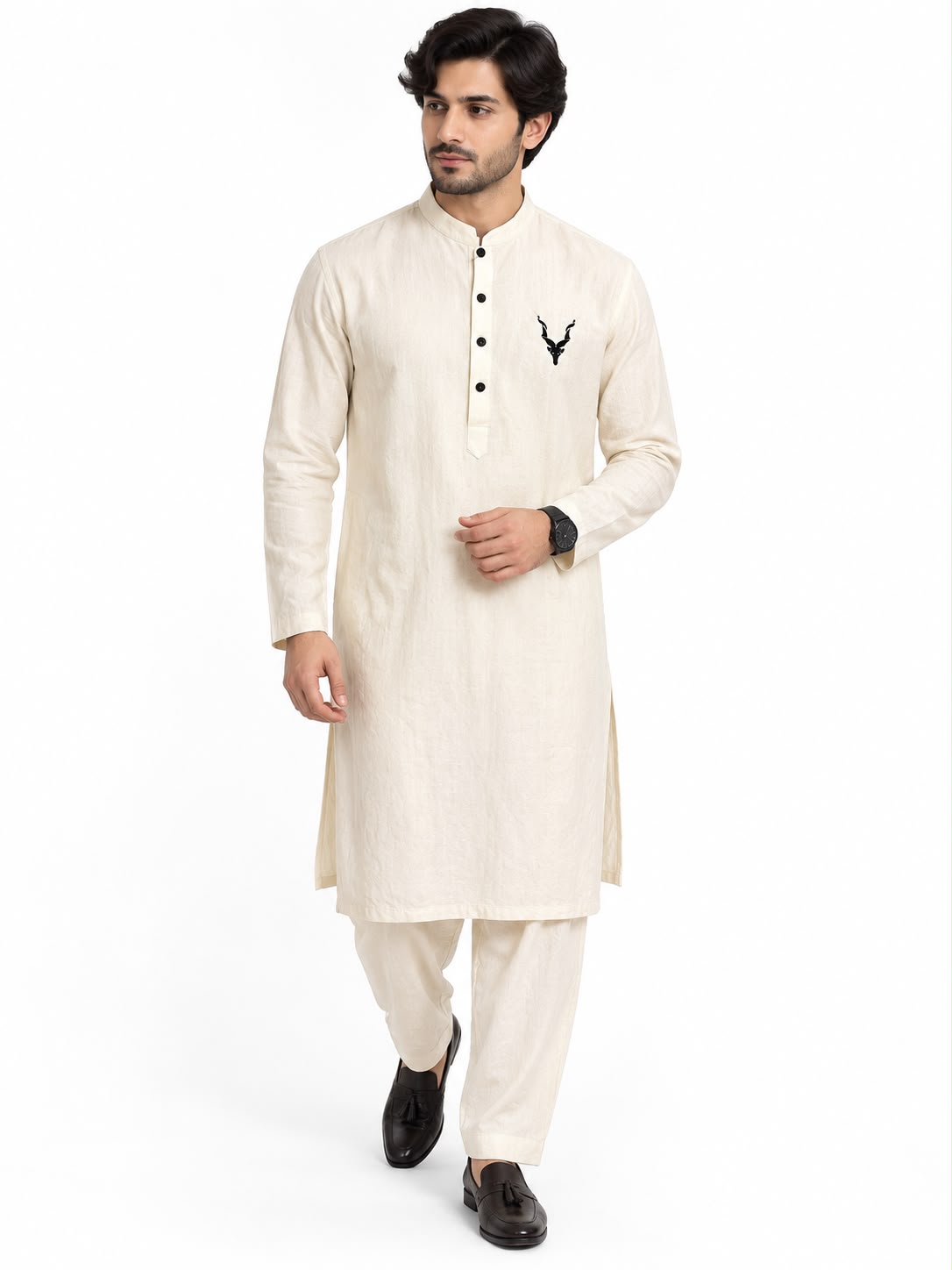 BANTHAN Men’s Premium Textured Kurta