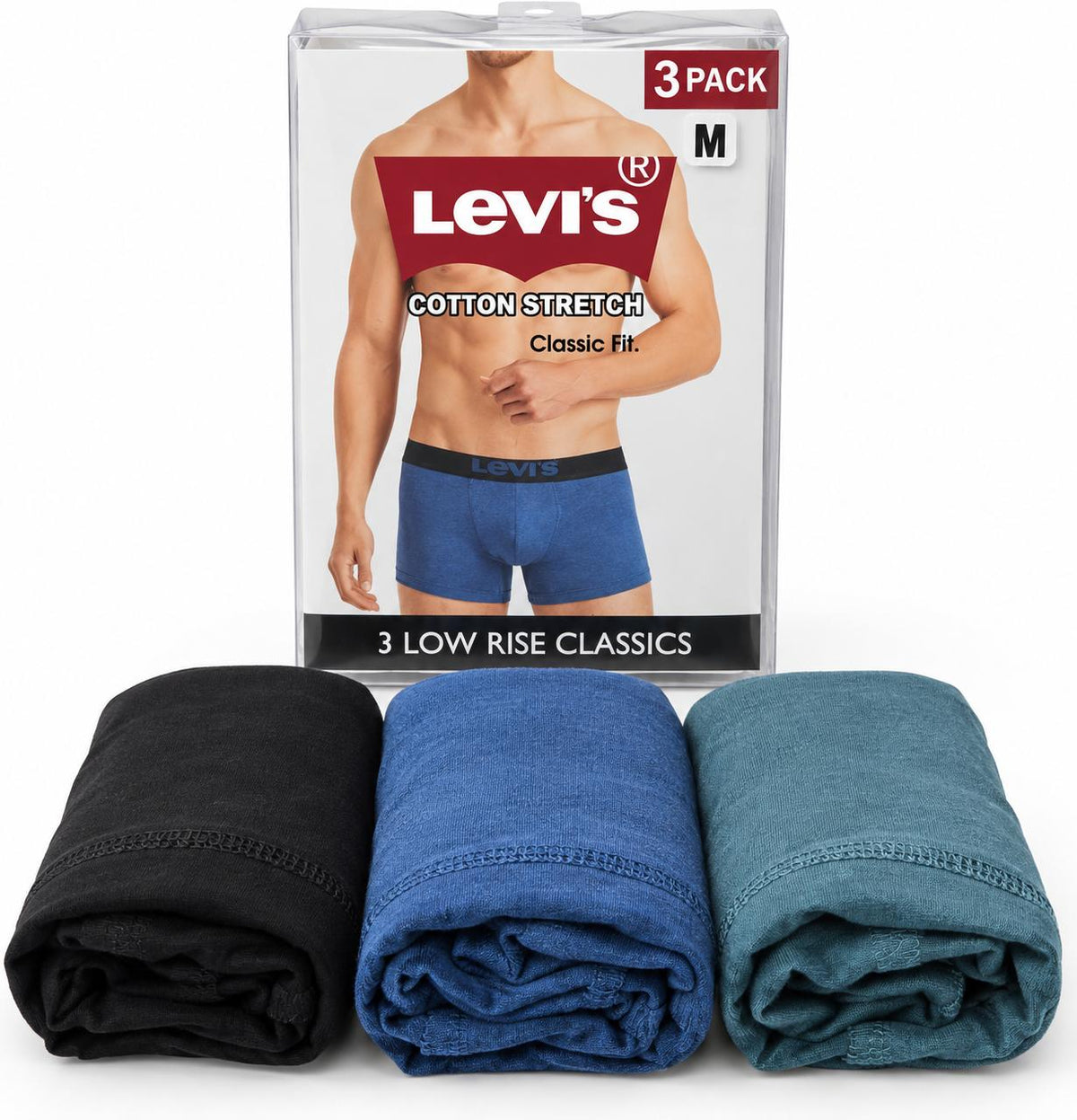 Levi’s Boxer Brief – Cotton Stretch 3 Pack