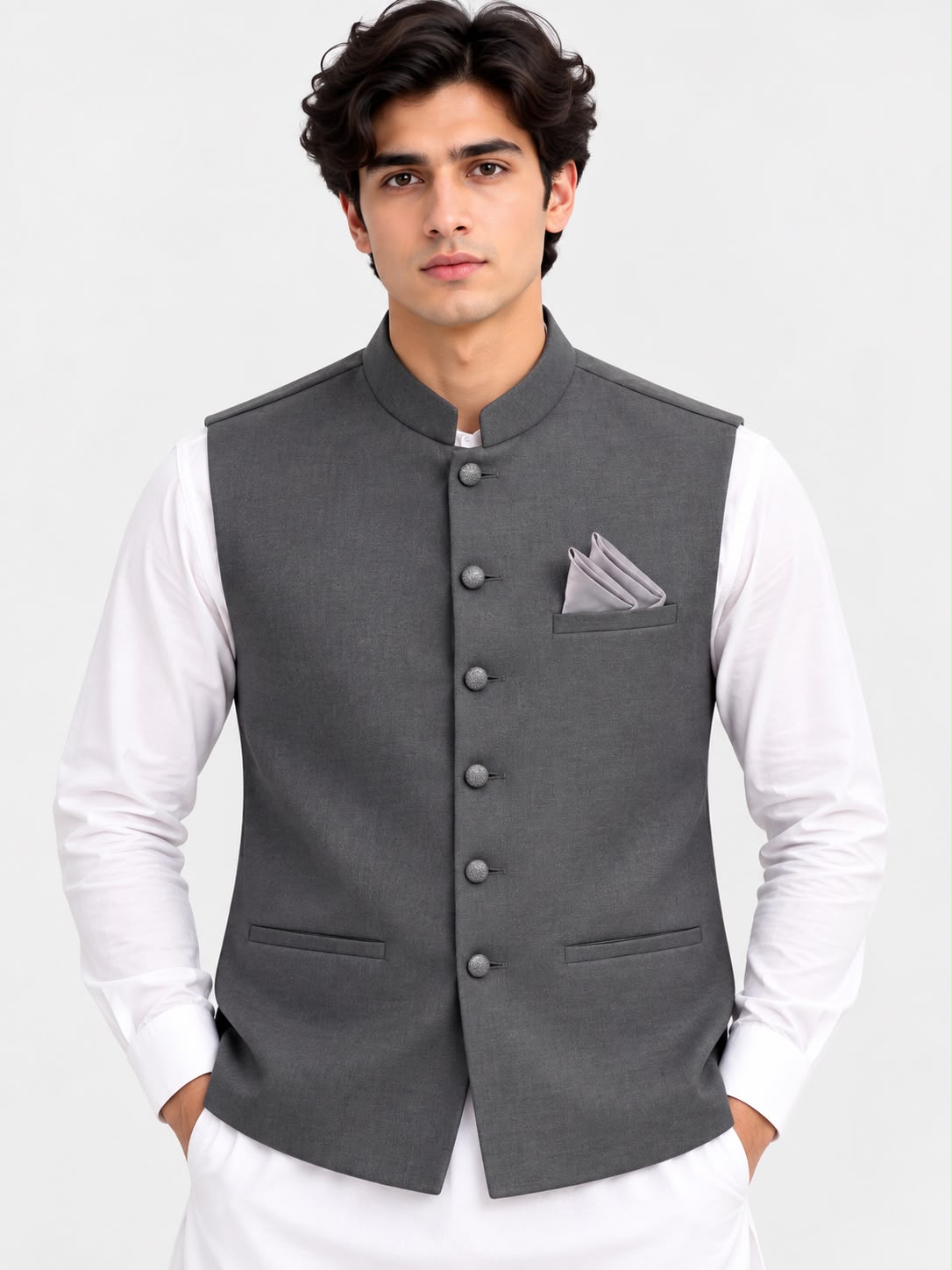 Men’s Premium Charcoal Grey Waistcoat