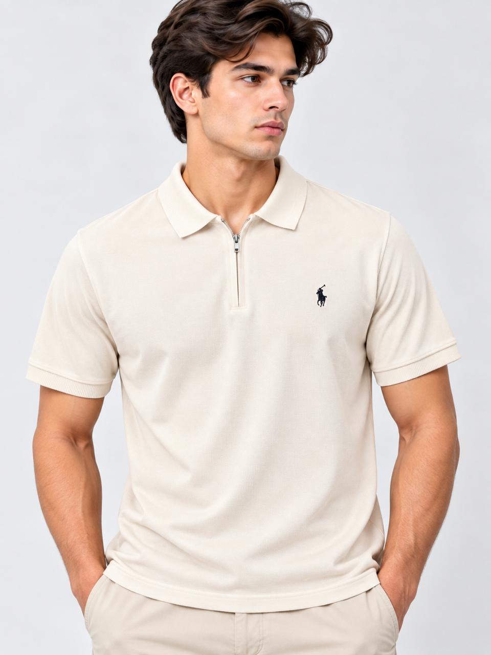 Men’s Half-Zip Polo Shirt