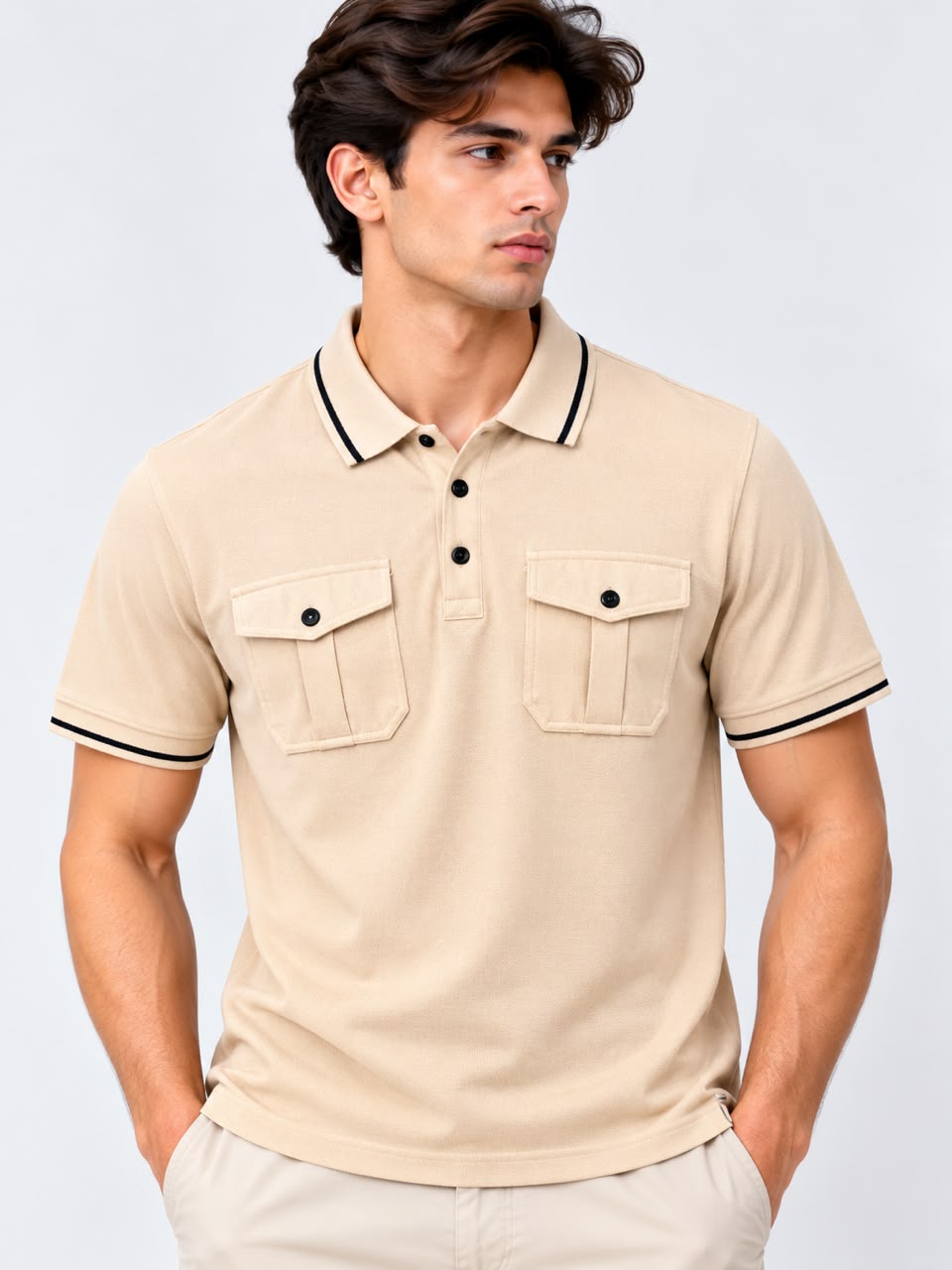 Men’s Utility Pocket Polo Shirt