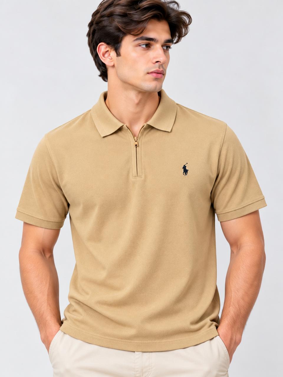 Men’s Half-Zip Polo Shirt