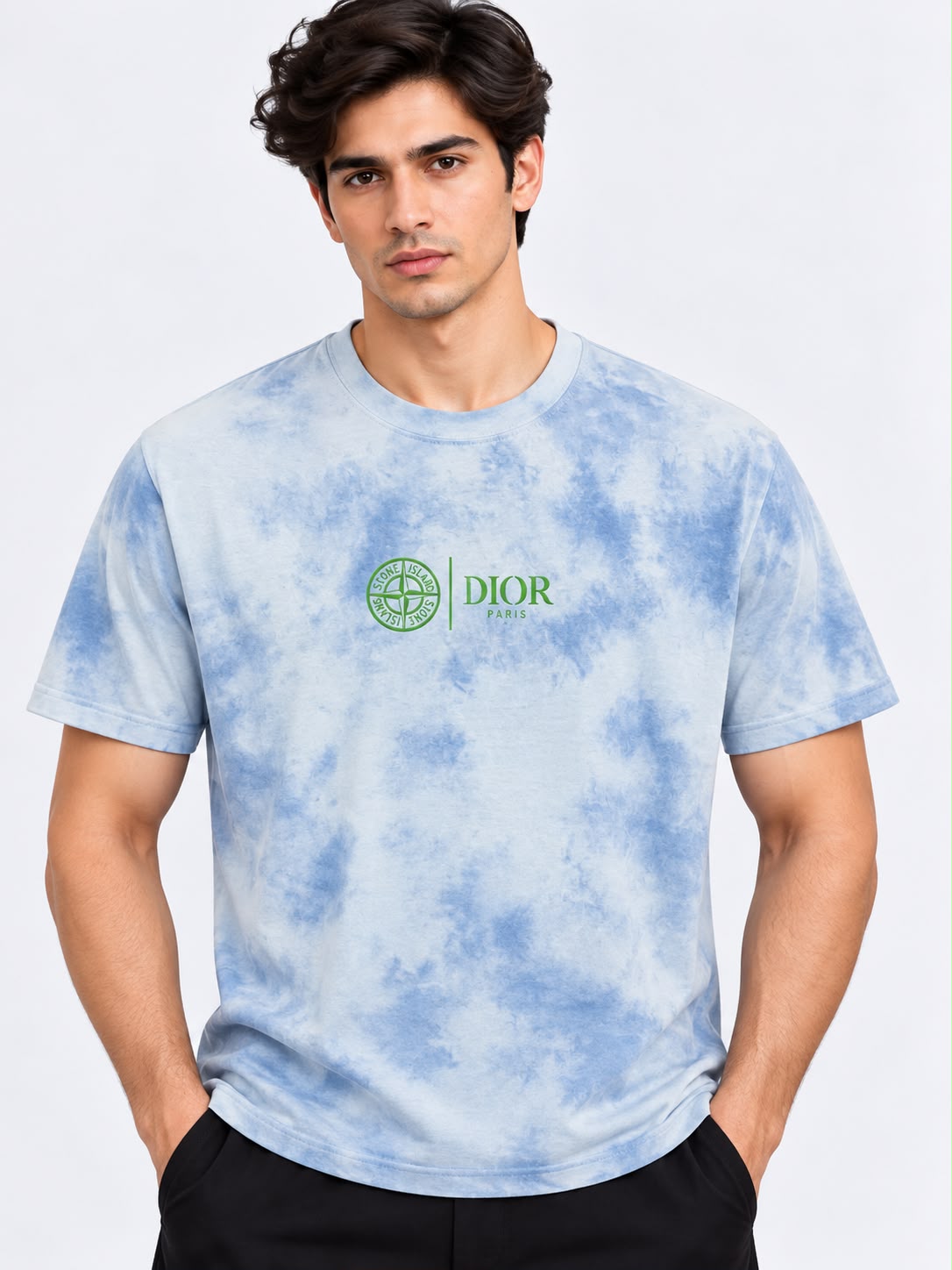 Dior Stone Island Graphic T-Shirt