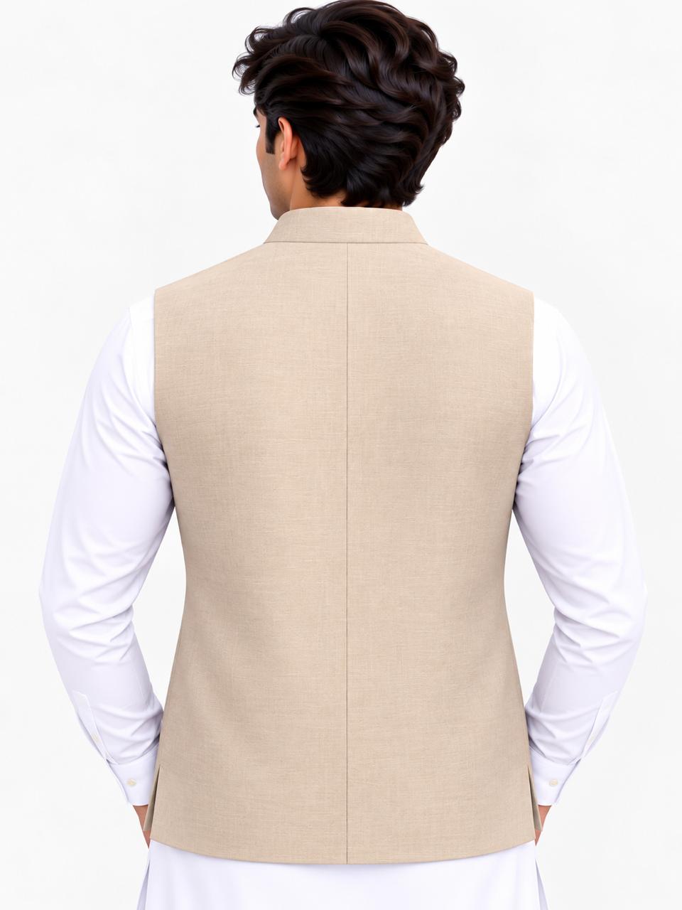 Men’s Premium Beige Waistcoat