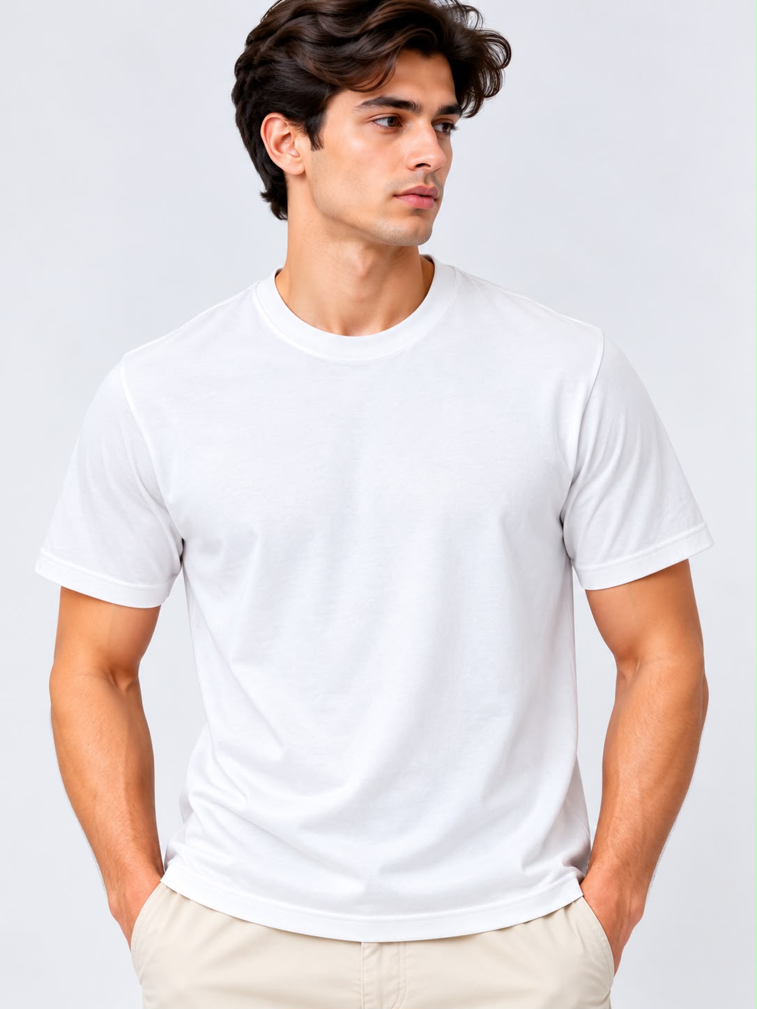 Men’s Plain White T-Shirt